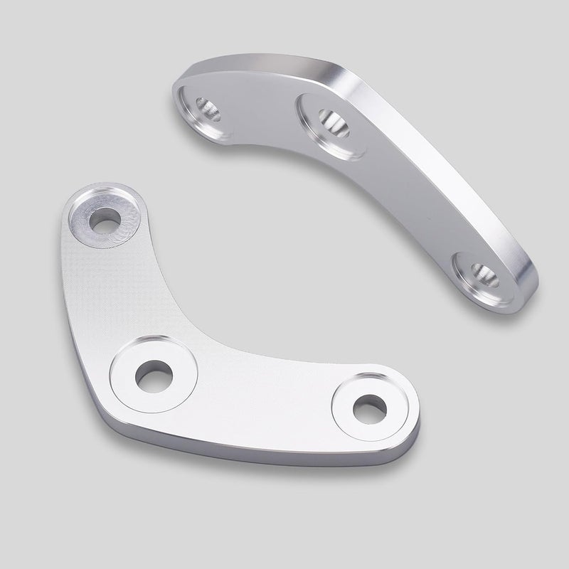 LEDISHUN for Ninja650 Z650 Z650RS Motorcycle Aluminum Lowering Link Dog Bone Kits Plate for Kawasaki Vehicle (0.98 Inches Drop) (Silver) - Image 4